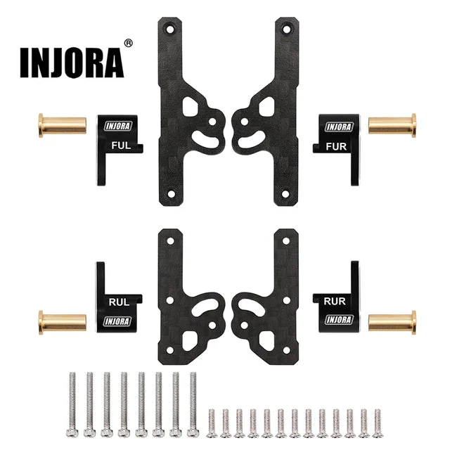 INJORA CNC Aluminum Flex Blades Suspension Travel Extension For 1/24 Axial SCX24
