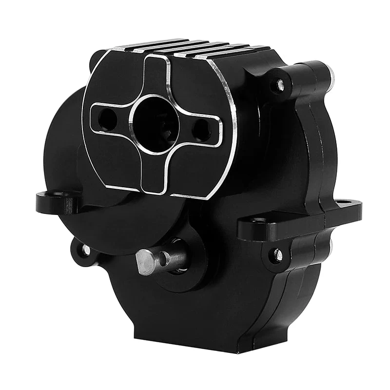 INJORA CNC Aluminum Complete Transmission For 1/18 TRX4M - BLACK - Image 5