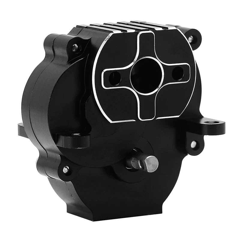 INJORA CNC Aluminum Complete Transmission For 1/18 TRX4M - BLACK - Image 7