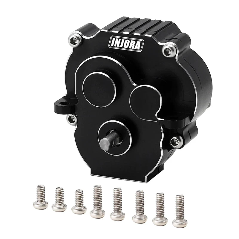 INJORA CNC Aluminum Complete Transmission For 1/18 TRX4M - BLACK