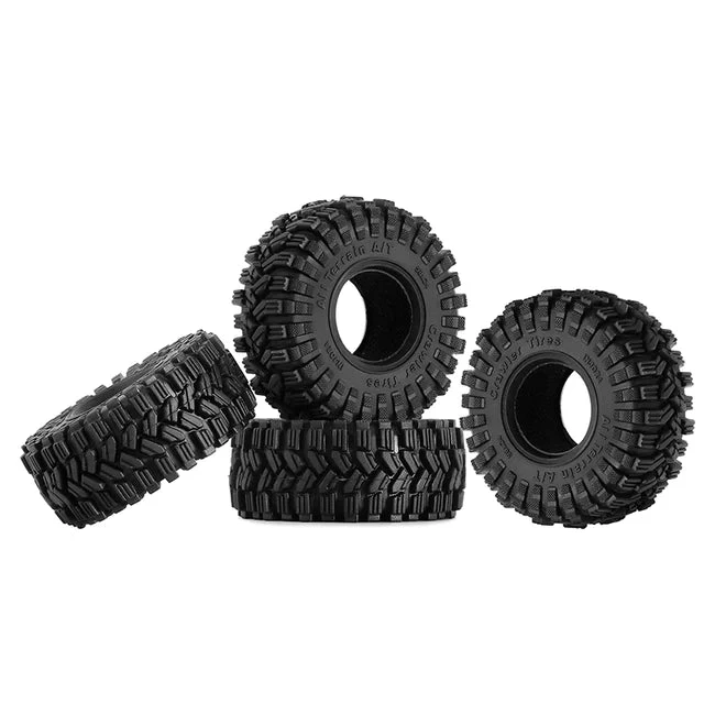 INJORA 1.0" 58*24mm S5 All Terrain Super Soft Sticky Tires For 1/18 1/24 RC Crawlers (4) - Image 2