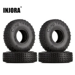 INJORA 1.0" 65*19mm Comp Pin Multi Terrains Tires For 1/24 RC Crawler Rock Buggy (4)