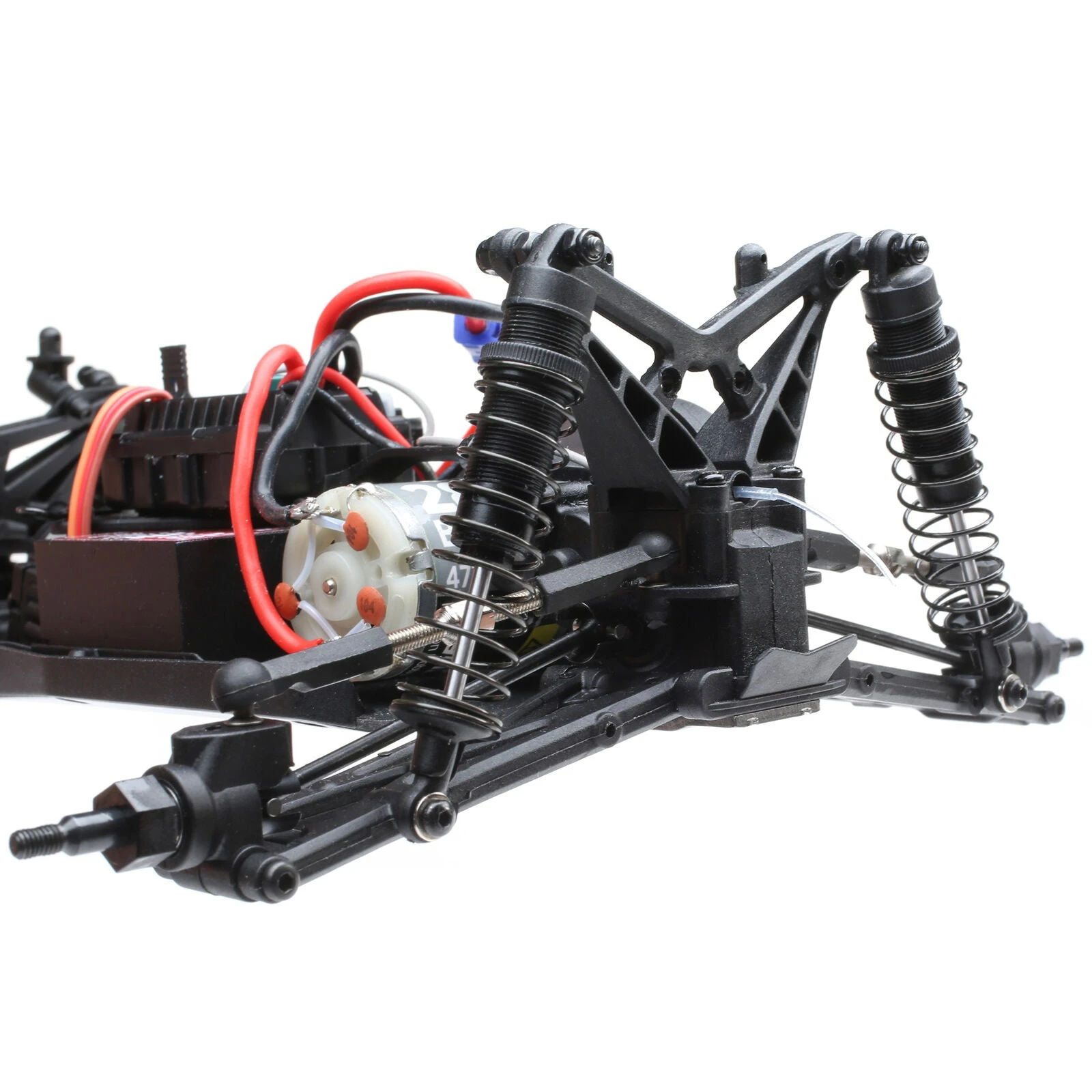 Losi 1/18 Mini-T 2.0 2WD Stadium Truck Brushed RTR - Red/White - Image 10