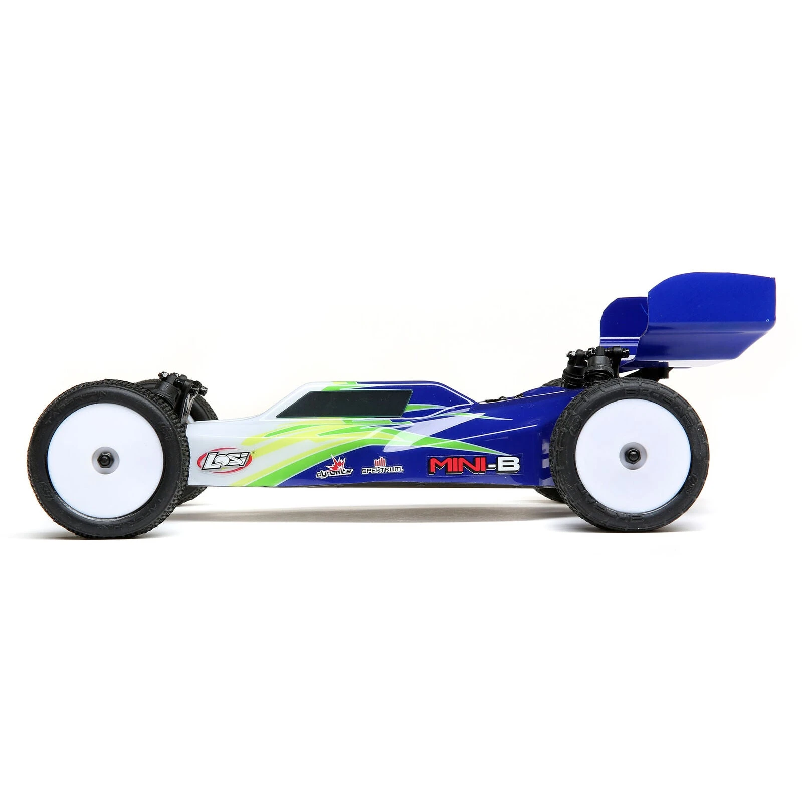Losi 1/16 Mini-B 2WD Buggy Brushed RTR - Blue/White - Image 3