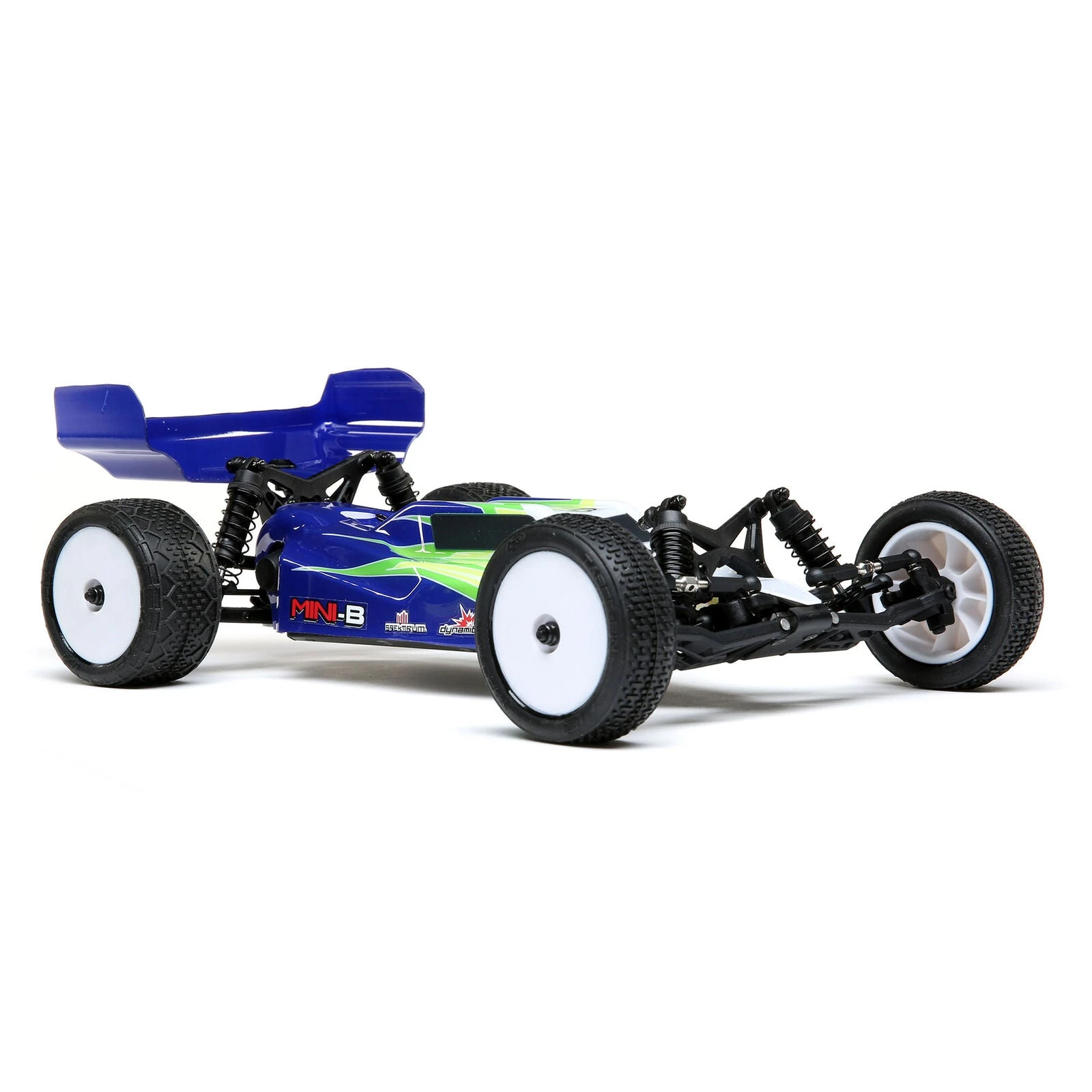 Losi 1/16 Mini-B 2WD Buggy Brushed RTR - Blue/White - Image 4