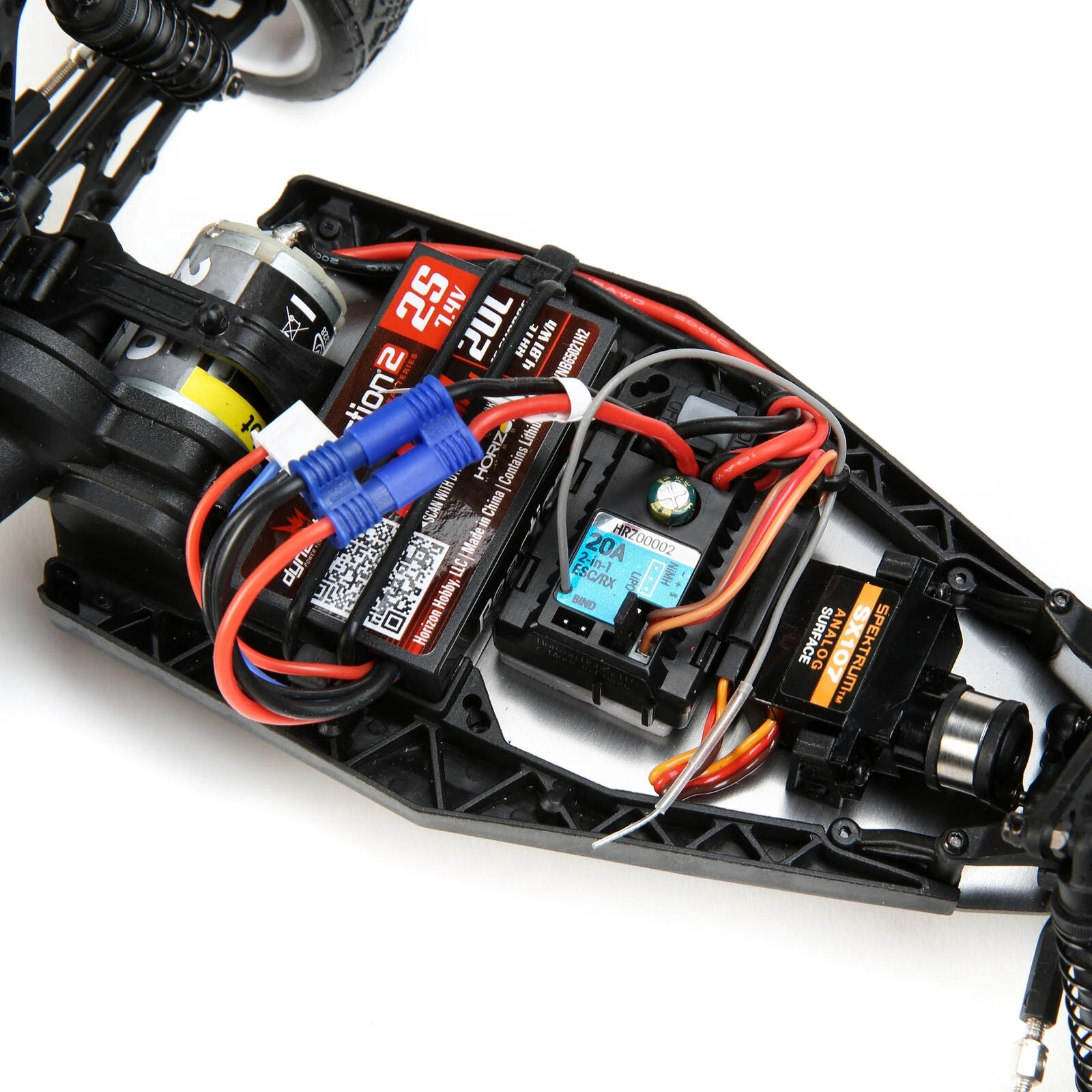 Losi 1/16 Mini-B 2WD Buggy Brushed RTR - Blue/White - Image 14