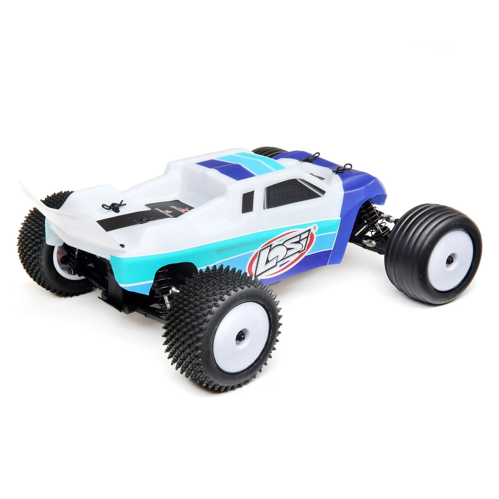 Losi 1/18 Mini-T 2.0 2WD Stadium Truck Brushless RTR - Blue - Image 2