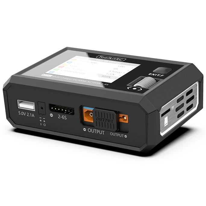 ToolkitRC M7AC 1-6S 100W AC / 300W DC Smart Charger - XT60/XT30