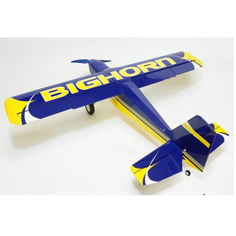 OMP BIGHORN 49" Pro Flap Version Receiver Ready Balsa Airplane - Blue
