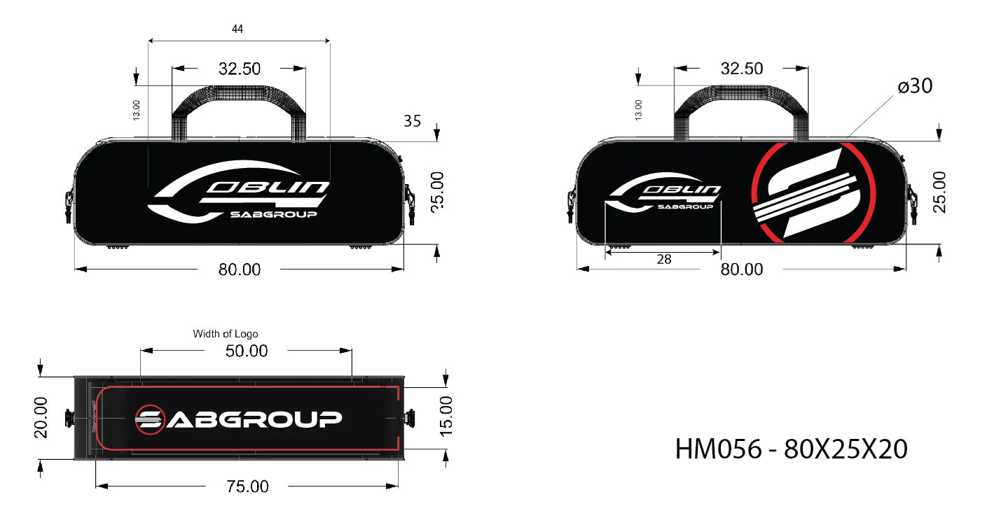 SAB Goblin 380 Carry Bag - RED (also For 450-480 Size Helicopter) - NO FREE SHIPPING - Image 5