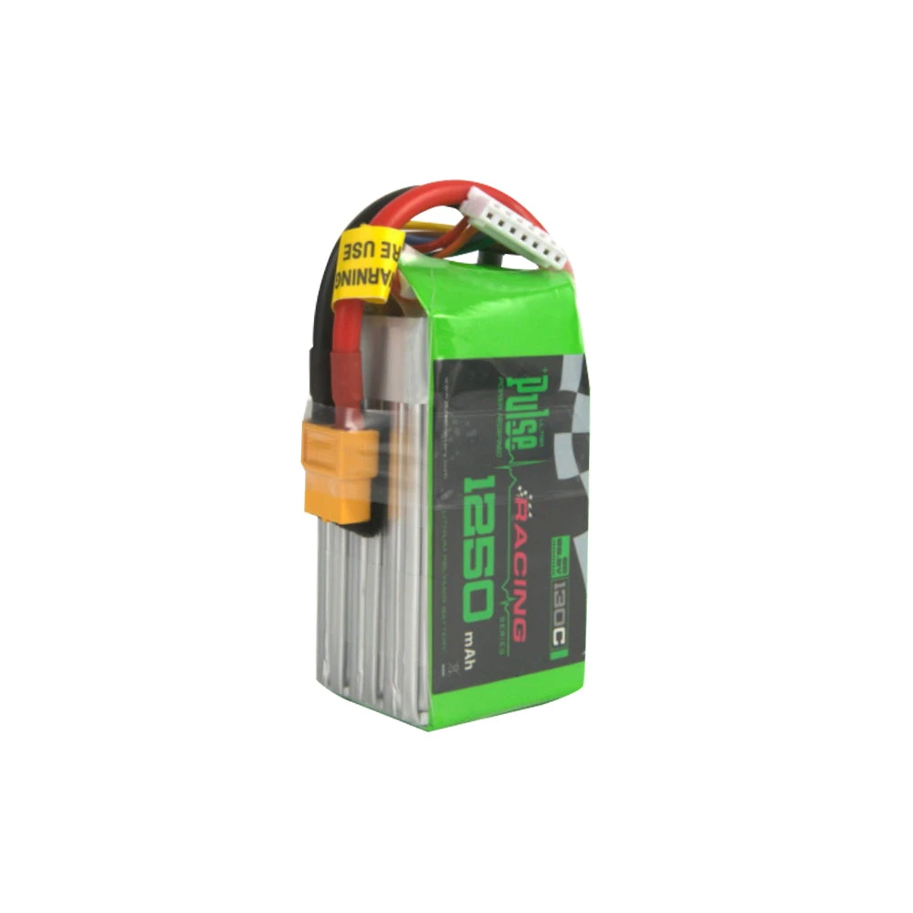 PULSE 1250mAh 130C 22.2V 6S LiPo Battery - XT60 Connector