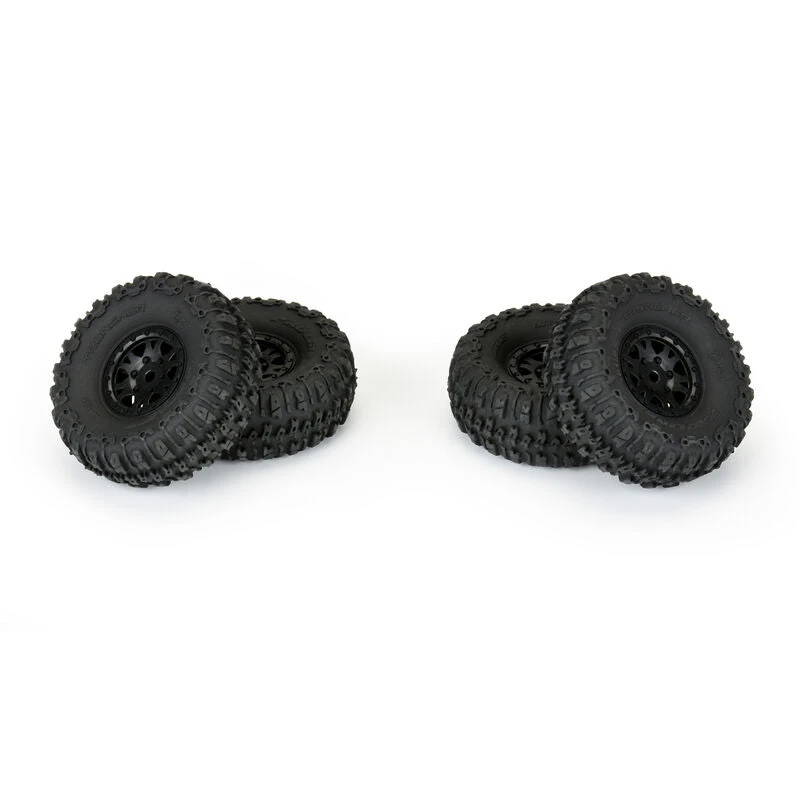 Pro-Line 1/24 Trencher F/R 1.0" Tires Mounted 7mm Black Impulse (4): SCX24 - Image 4