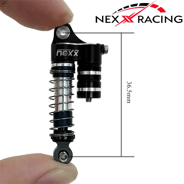 Nexx Racing Reservoir Shock (4 Pcs) For 1/24 AX24 - BLACK - Image 3