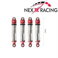 Nexx Racing Oil Shock (4pcs) For 1/18 TRX-4M - RED
