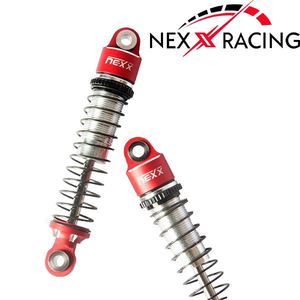 Nexx Racing Oil Shock (4pcs) For 1/18 TRX-4M - RED - Image 2