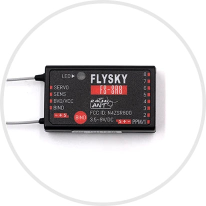 FlySky FS-ST8 Transmitter (Standard Version) W/ SR8 Receiver - Image 2