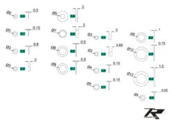 Tron 5.8/Nitron Shim & Washer Set 1