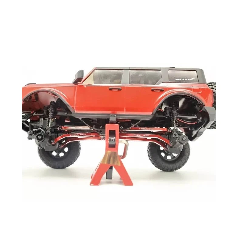 Treal High Clearance 4-Links Design Alu 7075 For Axial SCX24 C-10 JLU Bronco (Red) - Image 2
