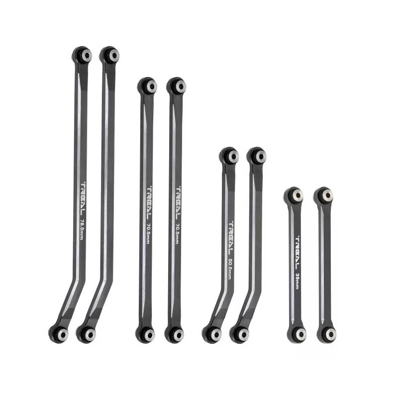 Treal High Clearance 4-Links Design Alu 7075 For Axial SCX24 Gladiator (Gray)