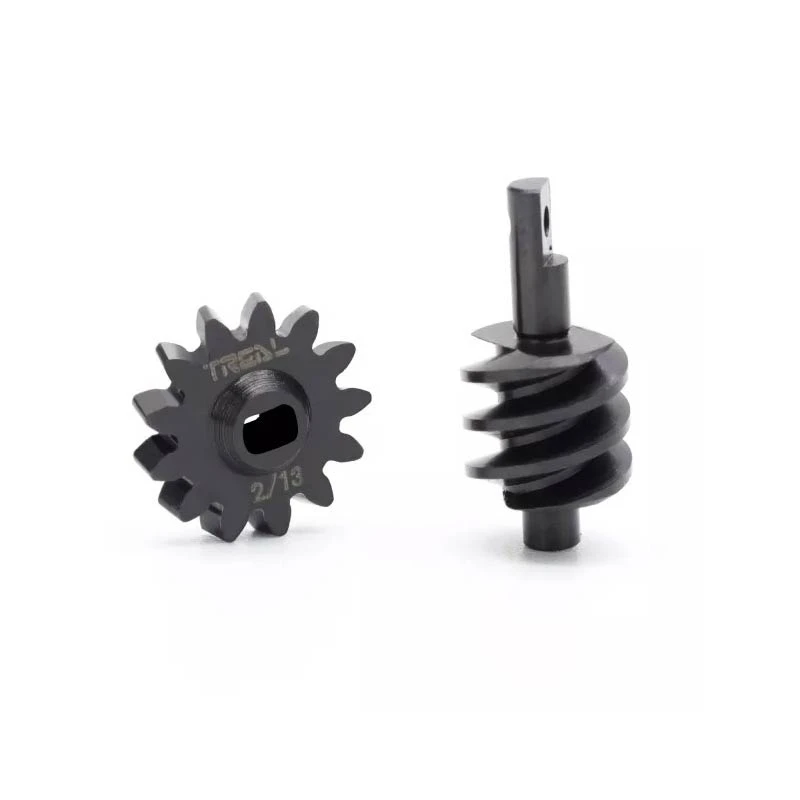 Treal Axial SCX24 Steel Gears Overdrive OD Differential Gears 2/13T