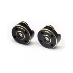 Treal SCX24 Brass Outer Portal Covers External Drive Housing Heavy For Portal Axles (Black)