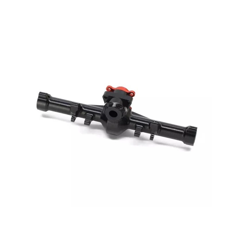 Treal Rear Axle Housing Alu 7075 Diff Housing For Axial SCX24 Deadbolt C10 Jeep Betty Gladiator (Black-Red) - Image 3