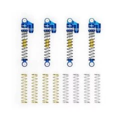 Treal 43mm Tele Shock Vibration Damper For 1/24 Axial SCX24 Bronco Gladiator C10 Deadbolt (Blue)