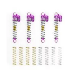 Treal 43mm Tele Shock Vibration Damper For 1/24 Axial SCX24 Bronco Gladiator C10 Deadbolt (Purple)