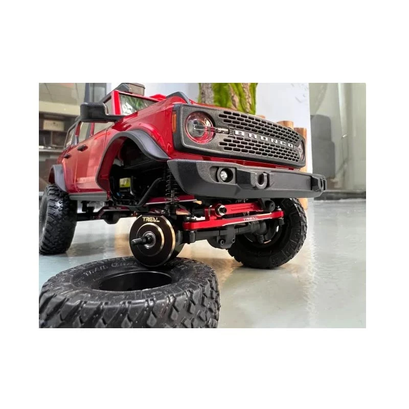 Treal Brass Front Steering Knuckles For SCX24 Deadbolt C10 Betty Gladiator Bronco - Image 2