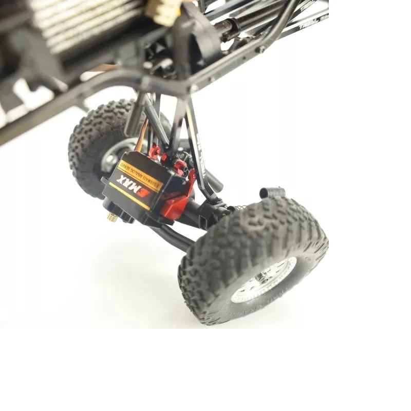 Treal Servo Mount Compatible EMAX Servo Alu 7075 For Axial SCX24 Deadbolt C10 Gladiator Bronco (Red) - Image 3