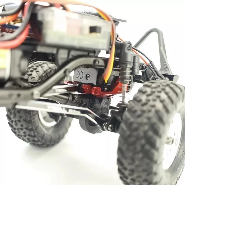 Treal Servo Mount Compatible EMAX Servo Alu 7075 For Axial SCX24 Deadbolt C10 Gladiator Bronco (Purple) - Image 2