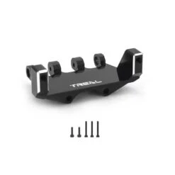 Treal Servo Mount Compatible EMAX Servo Alu 7075 For Axial SCX24 Deadbolt C10 Gladiator Bronco (Black)