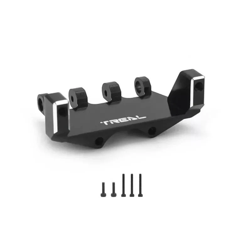 Treal Servo Mount Compatible EMAX Servo Alu 7075 For Axial SCX24 Deadbolt C10 Gladiator Bronco (Black)