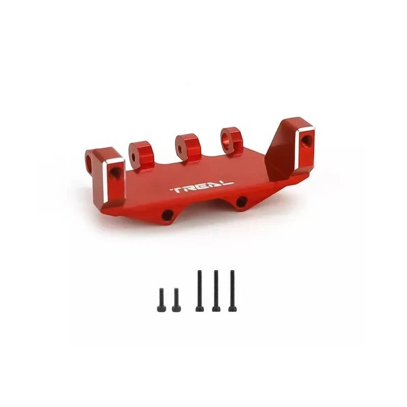 Treal Servo Mount Compatible EMAX Servo Alu 7075 For Axial SCX24 Deadbolt C10 Gladiator Bronco (Red)