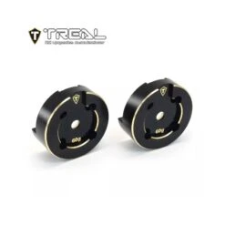 Treal UTB18 Capra Brass Outer Portal Covers Set CNC Machined Heavy Weight Upgrades (Black)
