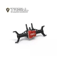 Treal Alu 7075 Front Axle Housing - Caster Blocks (C-Hubs) For Traxxas 1/18 TRX-4M Defender Bronco (Black)