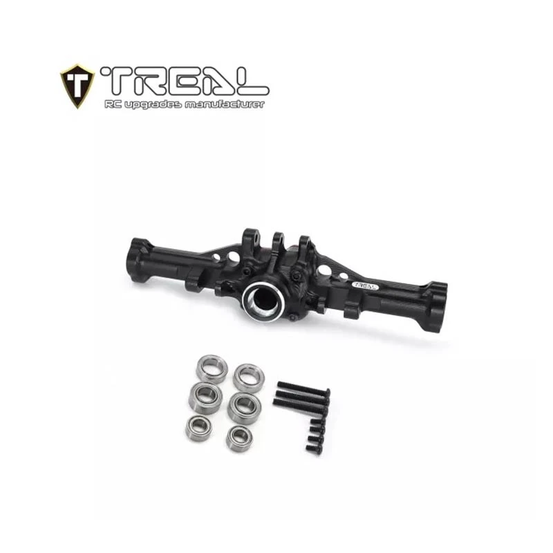 Treal Alu 7075 Rear Axle Housing For Traxxas 1/18 TRX-4M Defender Bronco (Black) - Image 2