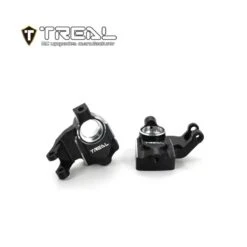 Treal UTB18 Capra Alu 7075 Front Steering Knuckles Inner Portal Covers Set Upgrades (Black)