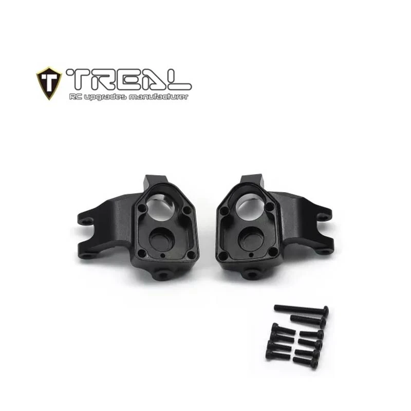 Treal UTB18 Capra Alu 7075 Front Steering Knuckles Inner Portal Covers Set Upgrades (Black) - Image 2