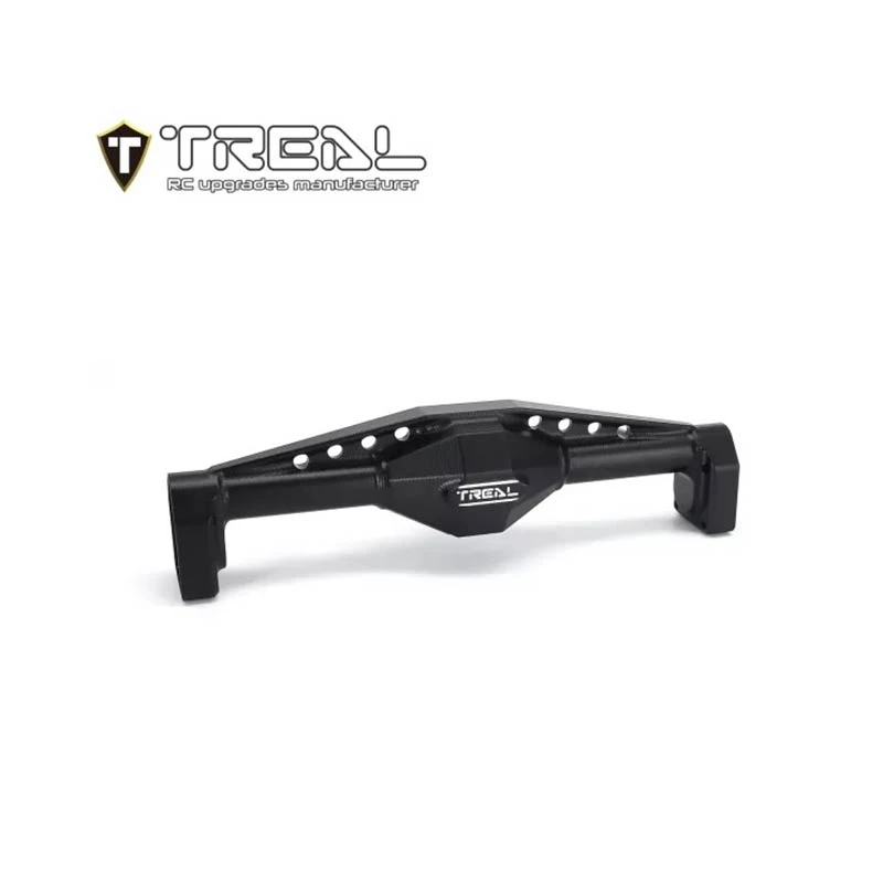 Treal UTB18 Capra Rear Axle Housing Alu 7075 CNC Machined - Rear Hubs One Piece Design Upgrades (Black)