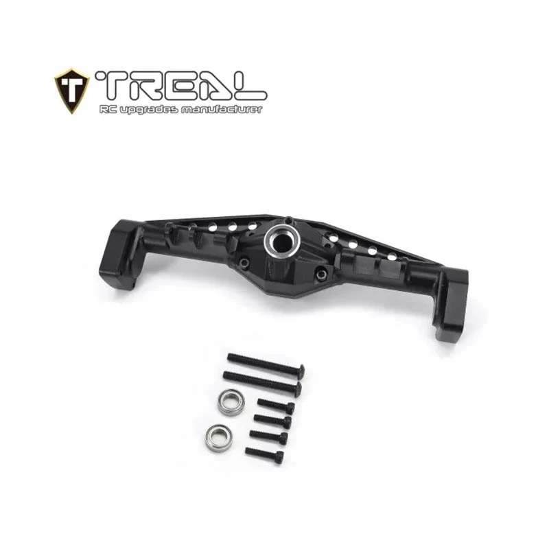 Treal UTB18 Capra Rear Axle Housing Alu 7075 CNC Machined - Rear Hubs One Piece Design Upgrades (Black) - Image 2