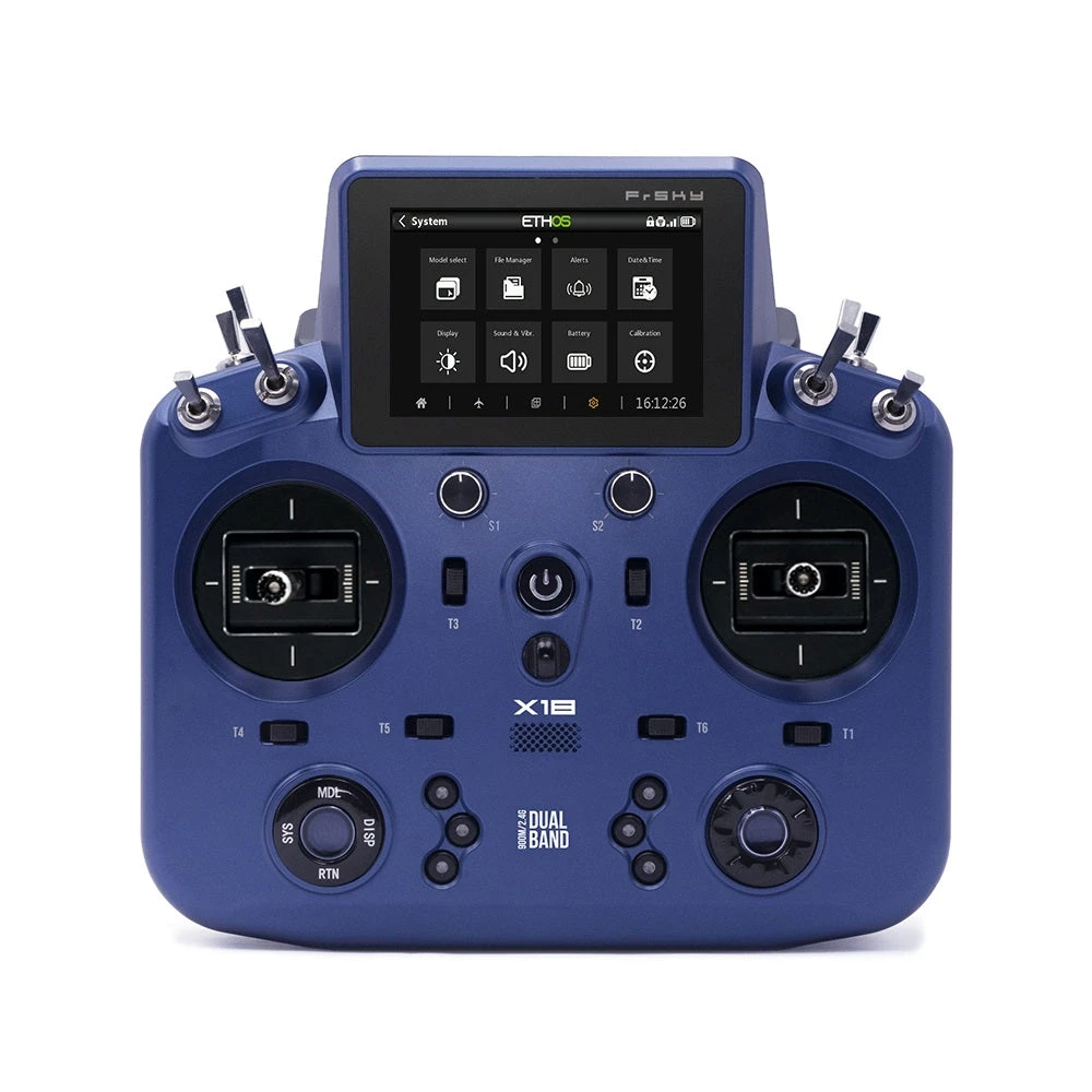 FrSky Tandem X18 Transmitter W/ MC18 Gimbals - Blue