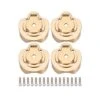 INJORA Brass Outer Portal Housing Covers Counter Weight For 1/18 UTB18 Capra Front & Rear - 4 PCS