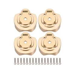 INJORA Brass Outer Portal Housing Covers Counter Weight For 1/18 UTB18 Capra Front & Rear - 4 PCS