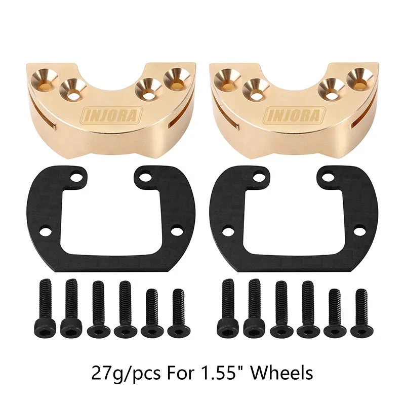 INJORA 27g Brass Counterweight Portal Weights For 1/18 UTB18 Capra (UTB18-14A)