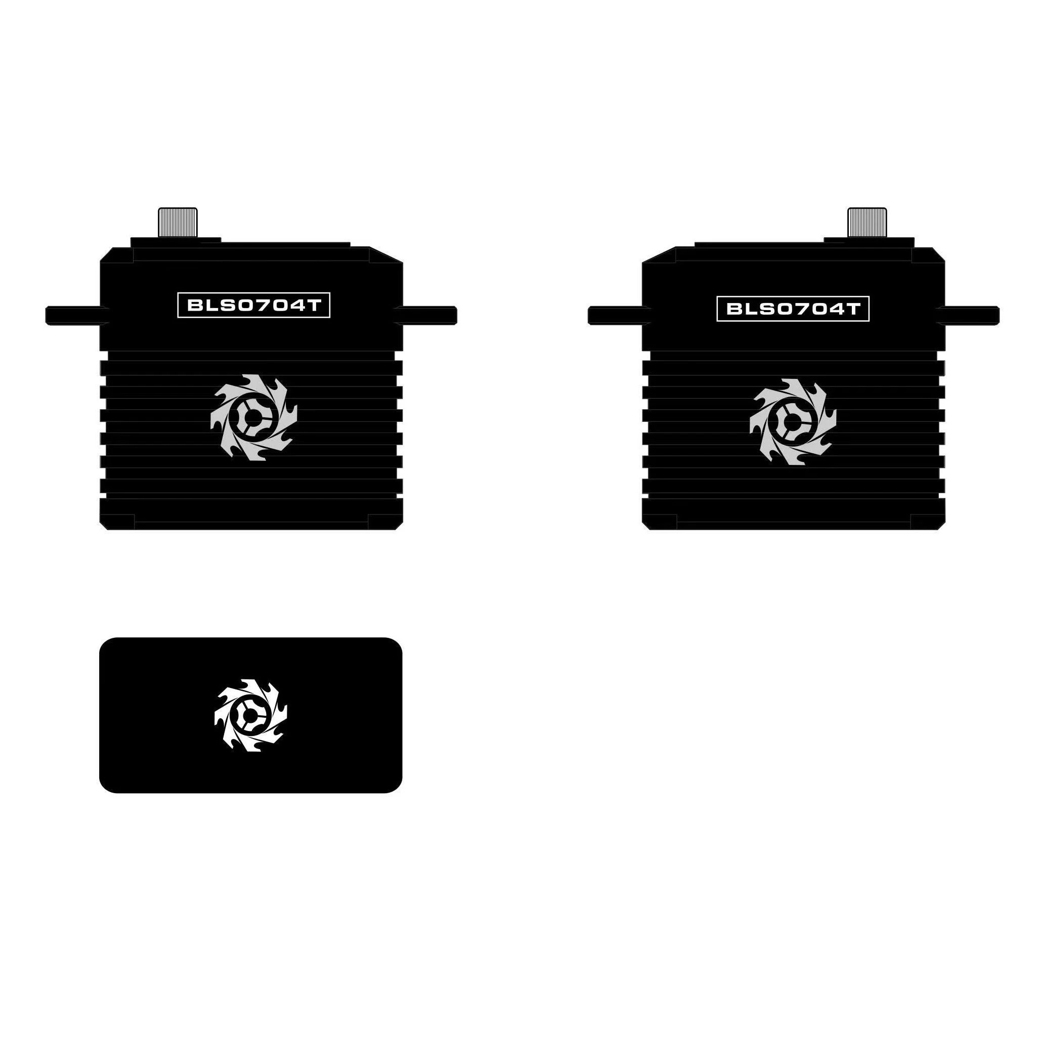 TORQ BLS0704T-Black Edition Full Size HV Brushless Rudder Servo - Image 2