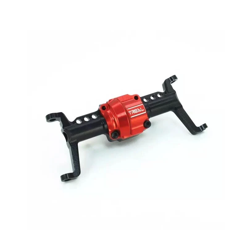 Treal Alu 7075 Front Portal Axle Housing For FMS FCX24 1:24 Crawler (Black)