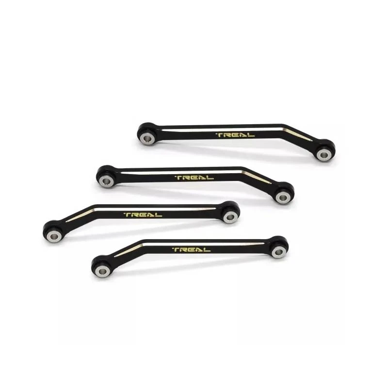 TREAL Brass FCX24 High Clearance Links, Chassis Lower Linkages Set(4p) For 1/24 FMS FCX24