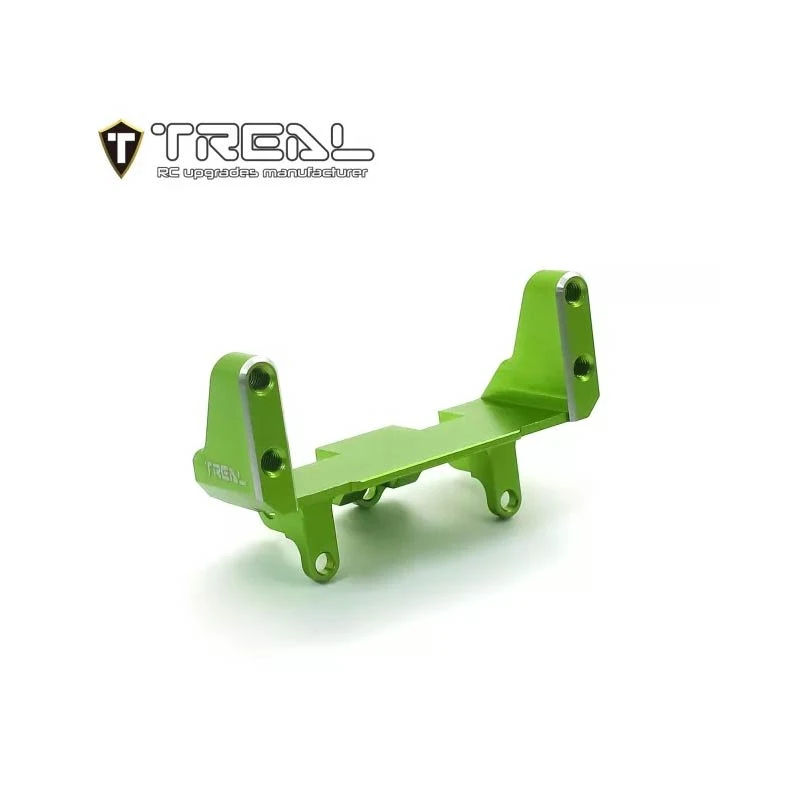 Treal UTB18 Capra Front Servo Mount CNC Machined Aluminum 7075 Upgrades (Green)