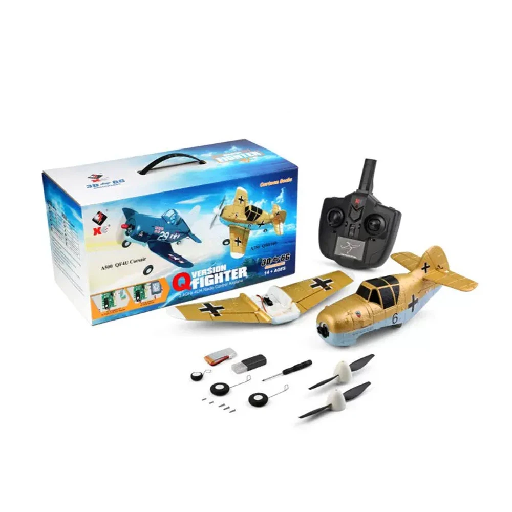 XK A250 BF-109 Fighter 350mm Wingspan 2.4GHz 4CH 3D/6G Mode Switchable 6-Axis Gyro RC Airplane RTF - Image 8